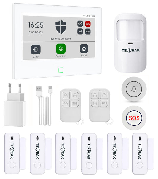 S2 - Alarme Maison WiFi / GSM / 2G / 4G 7“
