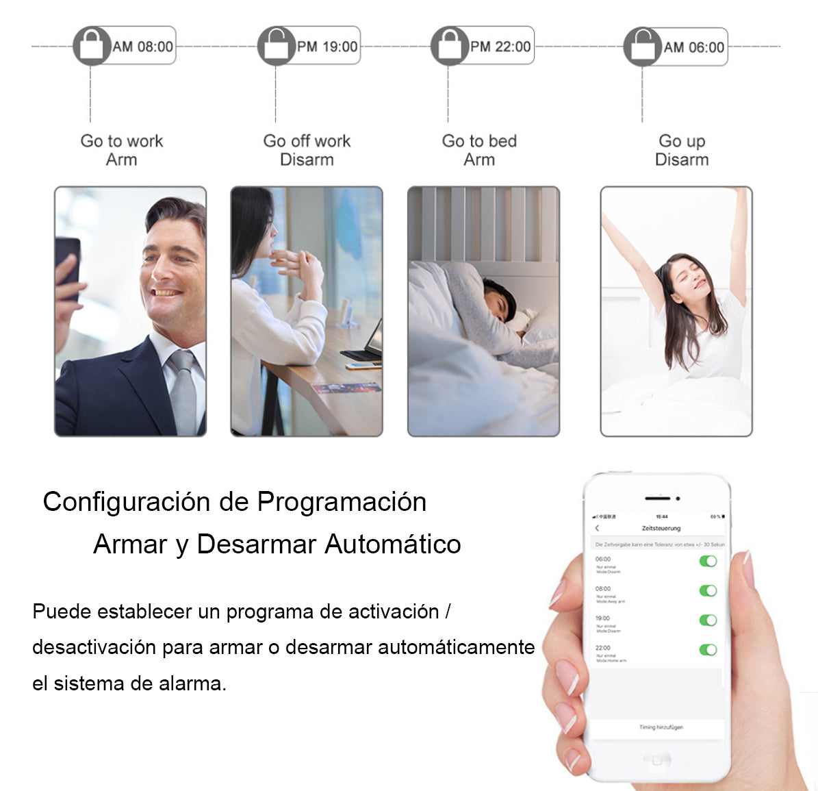 A1 - WiFi / GSM Sistema di Sicurezza (Bianco)